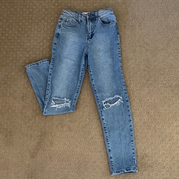 Denim - Junior’s Ripped Blue Jeans